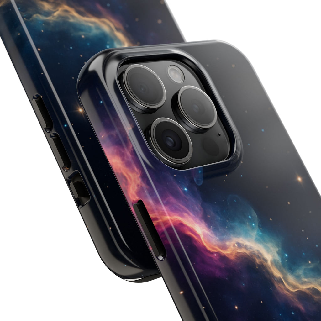 Galaxy Nebula Tough Phone Case — Space Starfield Protective Cover