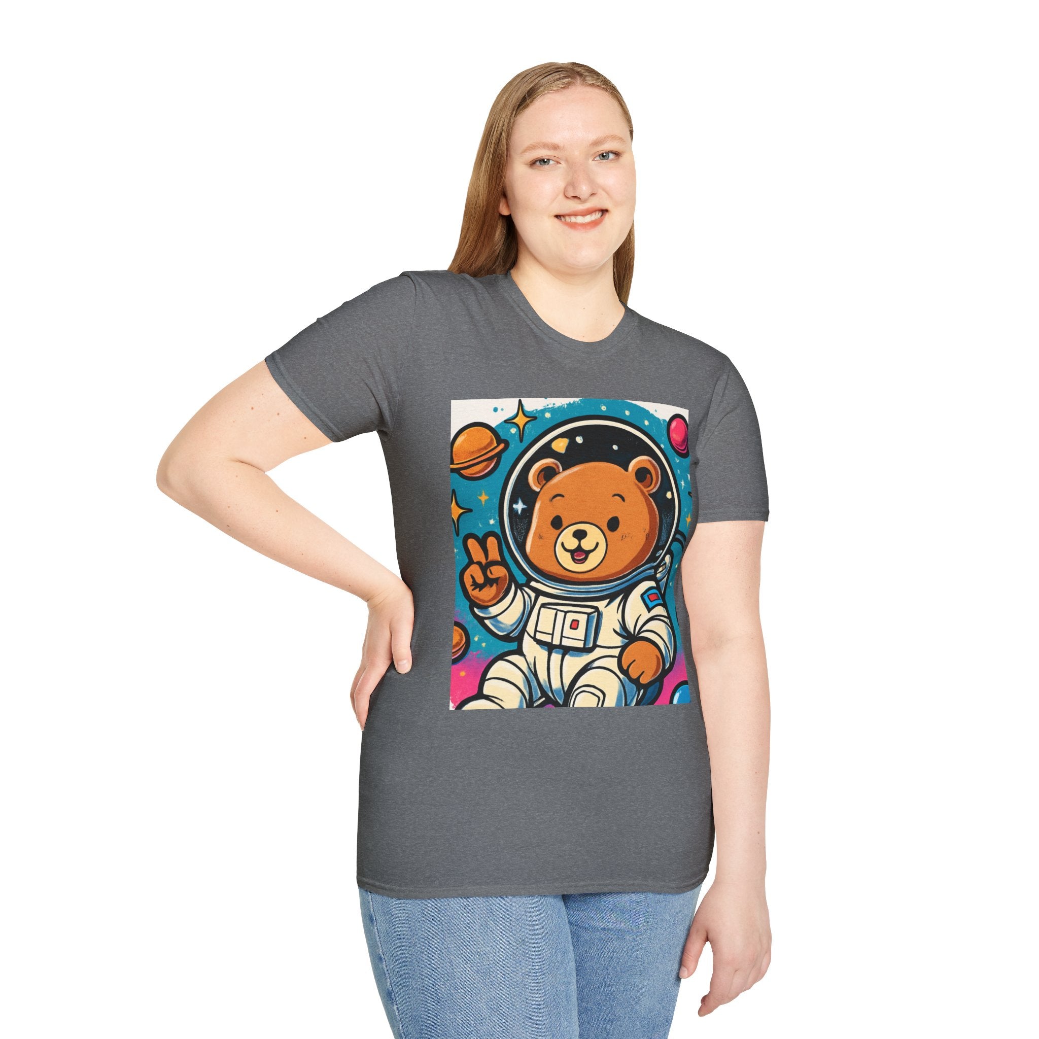 Astronaut Bear T-Shirt — Cute Space Bear Graphic Tee