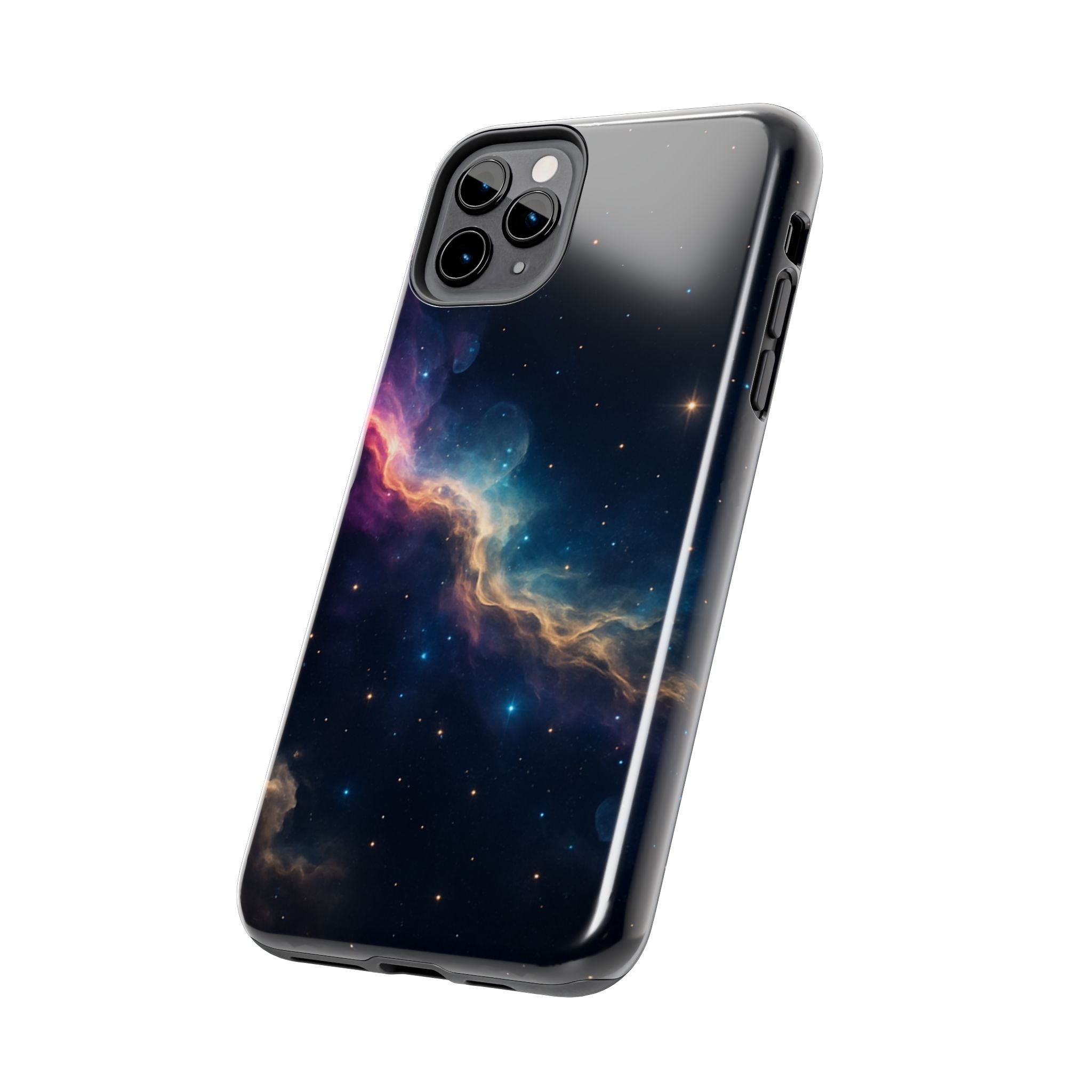 Galaxy Nebula Tough Phone Case — Space Starfield Protective Cover