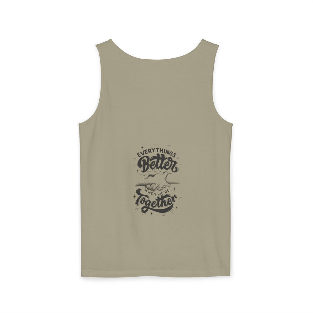 Everything's Better Together Tank Top — Handshake Friendship Graphic