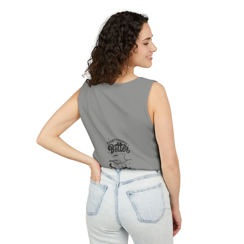 Everything's Better Together Tank Top — Handshake Friendship Graphic