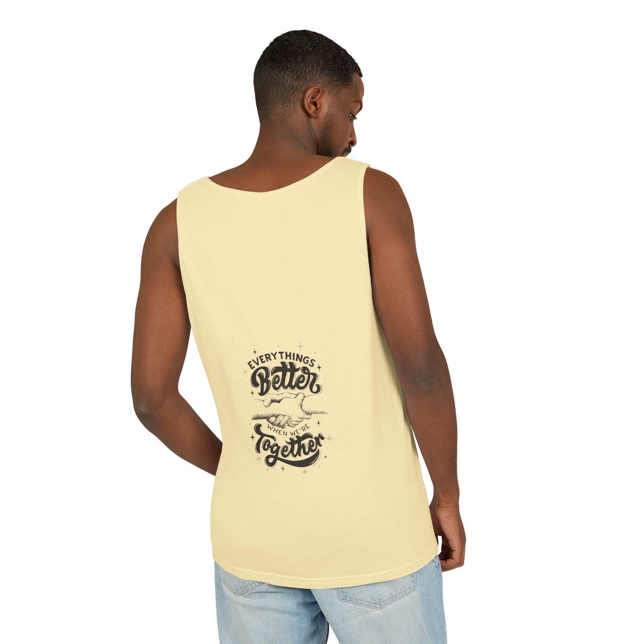 Everything's Better Together Tank Top — Handshake Friendship Graphic