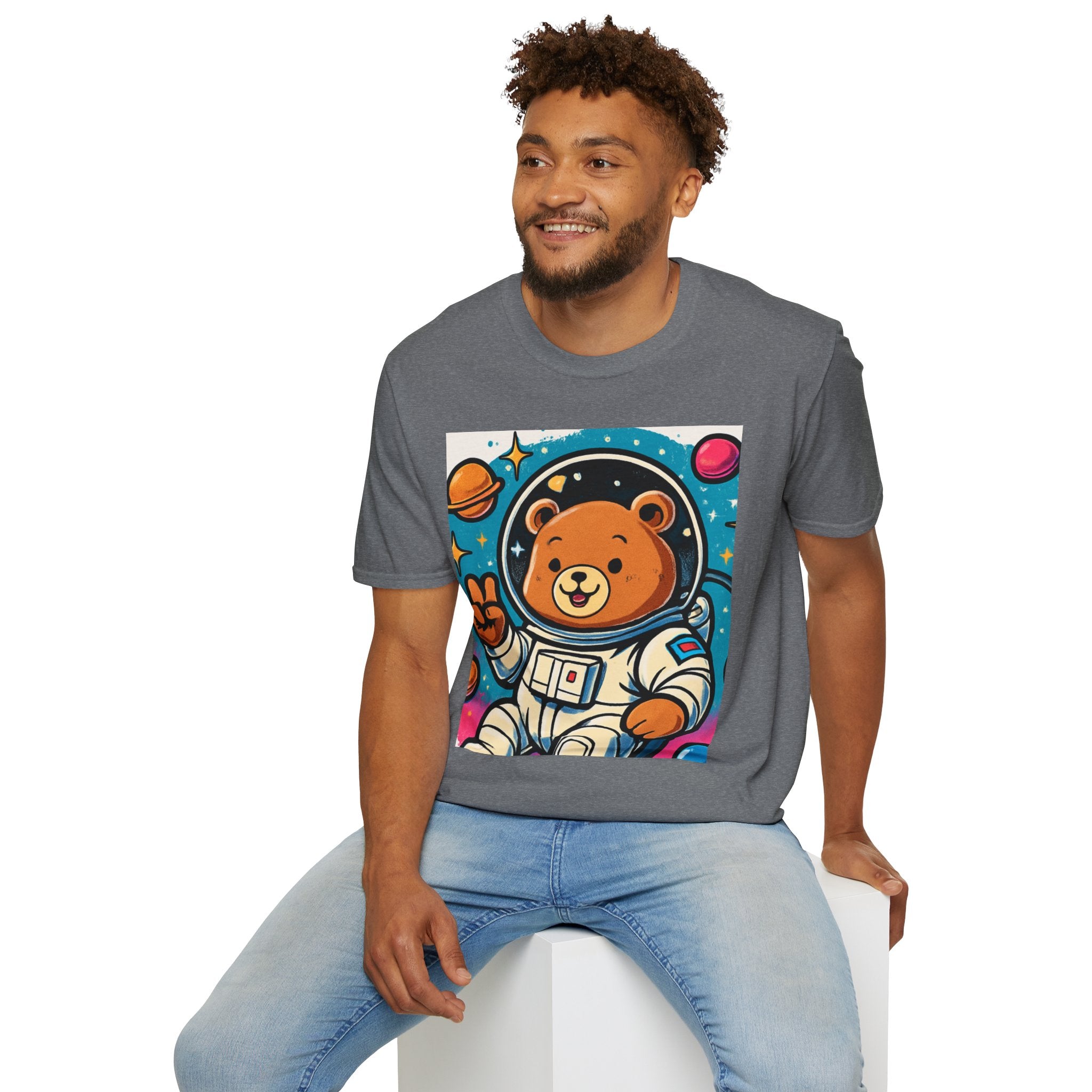 Astronaut Bear T-Shirt — Cute Space Bear Graphic Tee