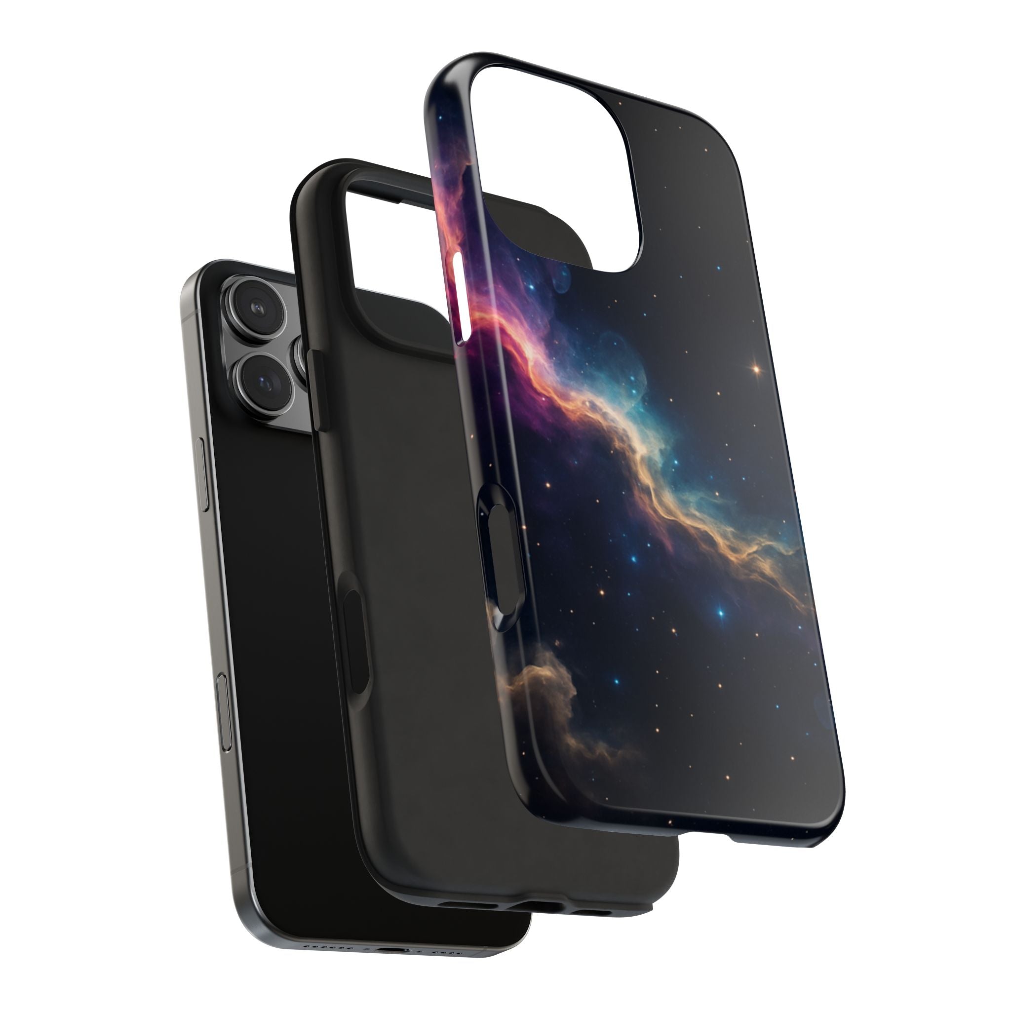Galaxy Nebula Tough Phone Case — Space Starfield Protective Cover