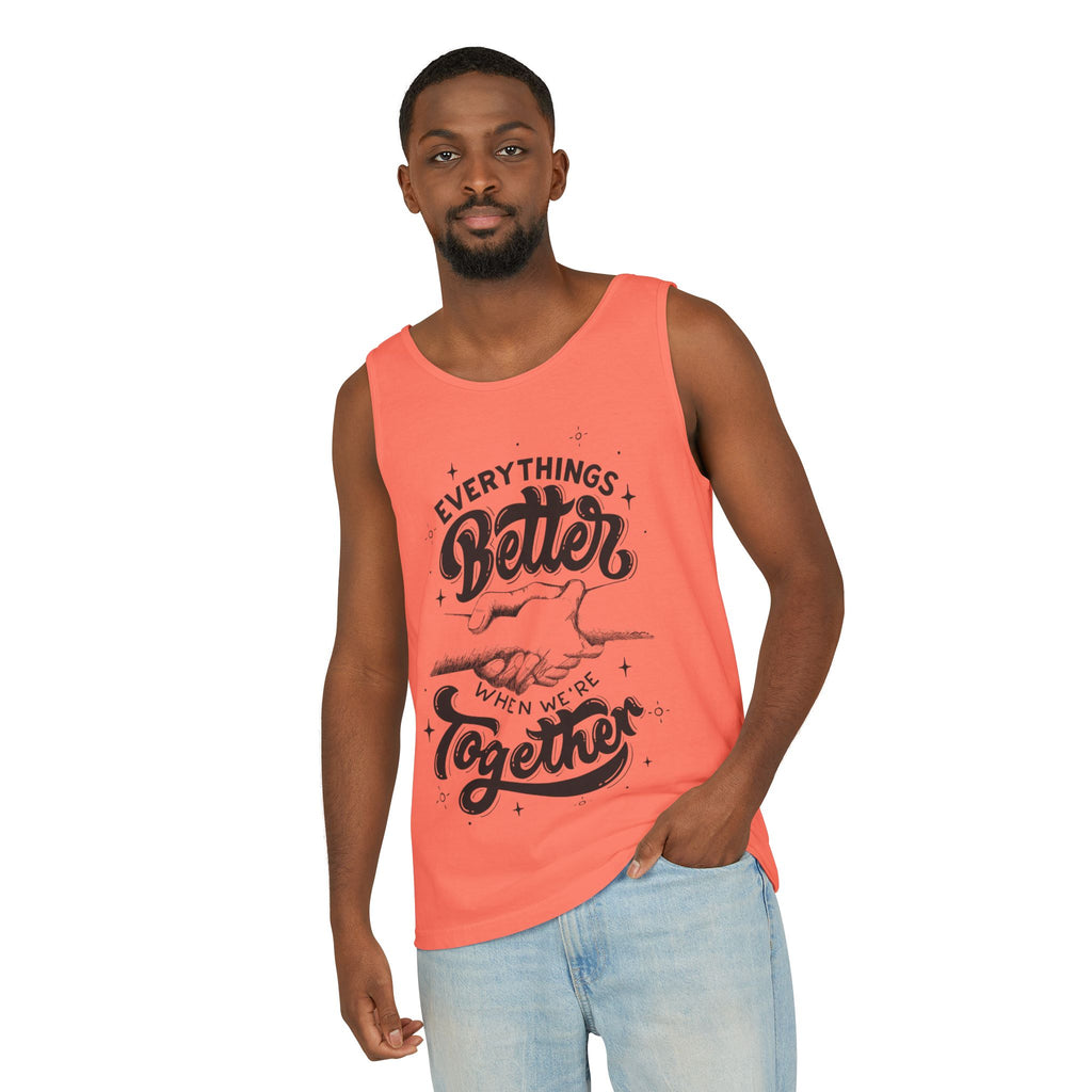 Everything's Better Together Tank Top — Handshake Friendship Graphic