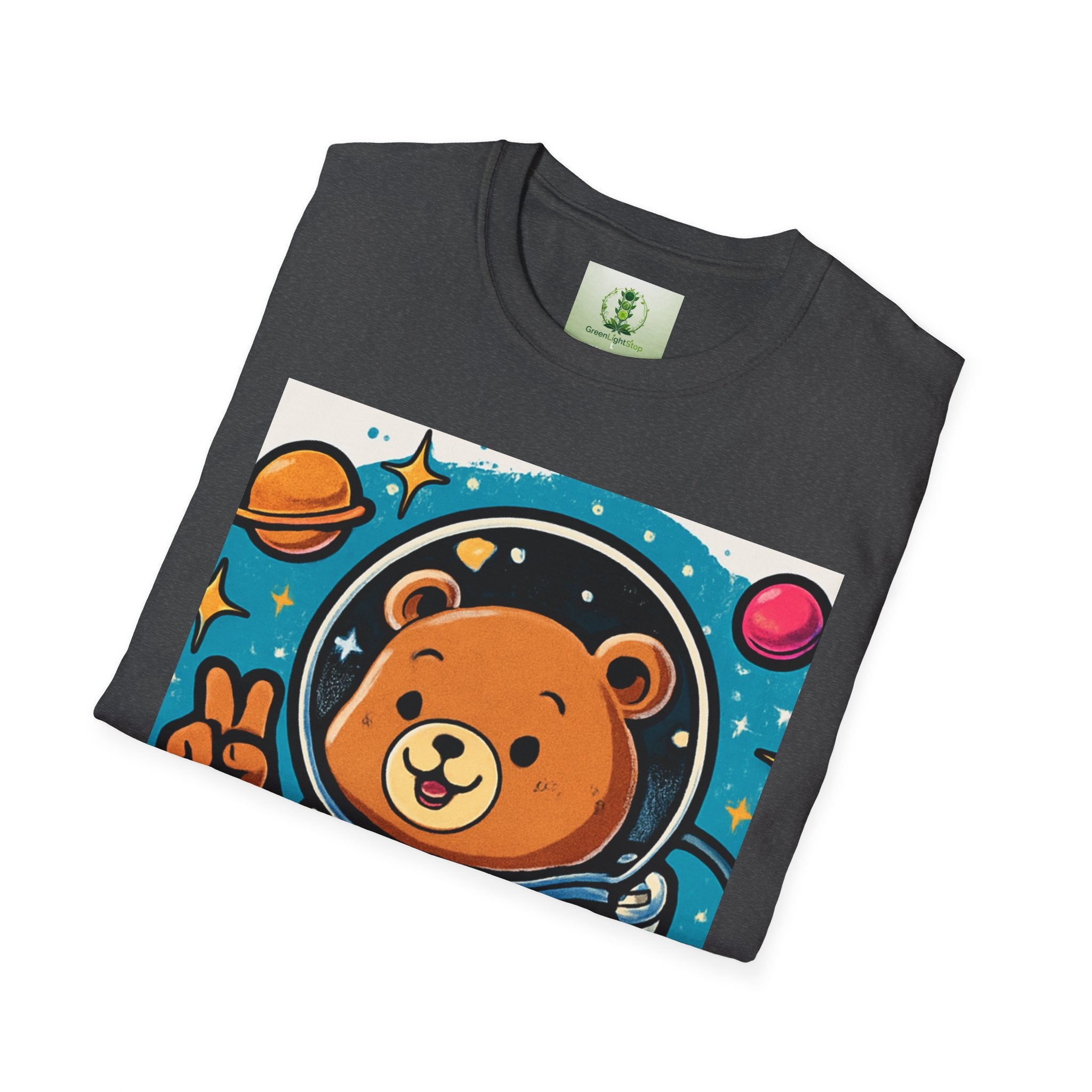Astronaut Bear T-Shirt — Cute Space Bear Graphic Tee