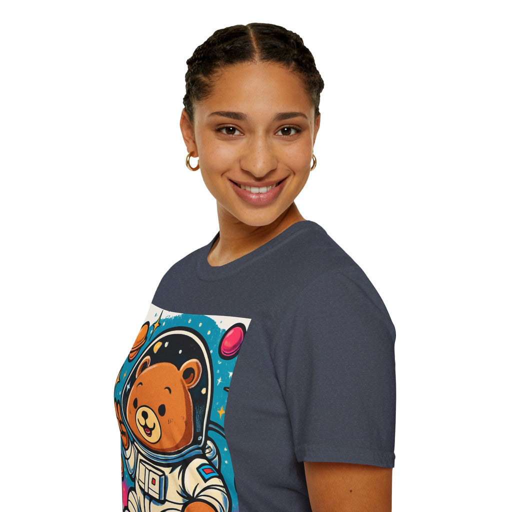 Astronaut Bear T-Shirt — Cute Space Bear Graphic Tee
