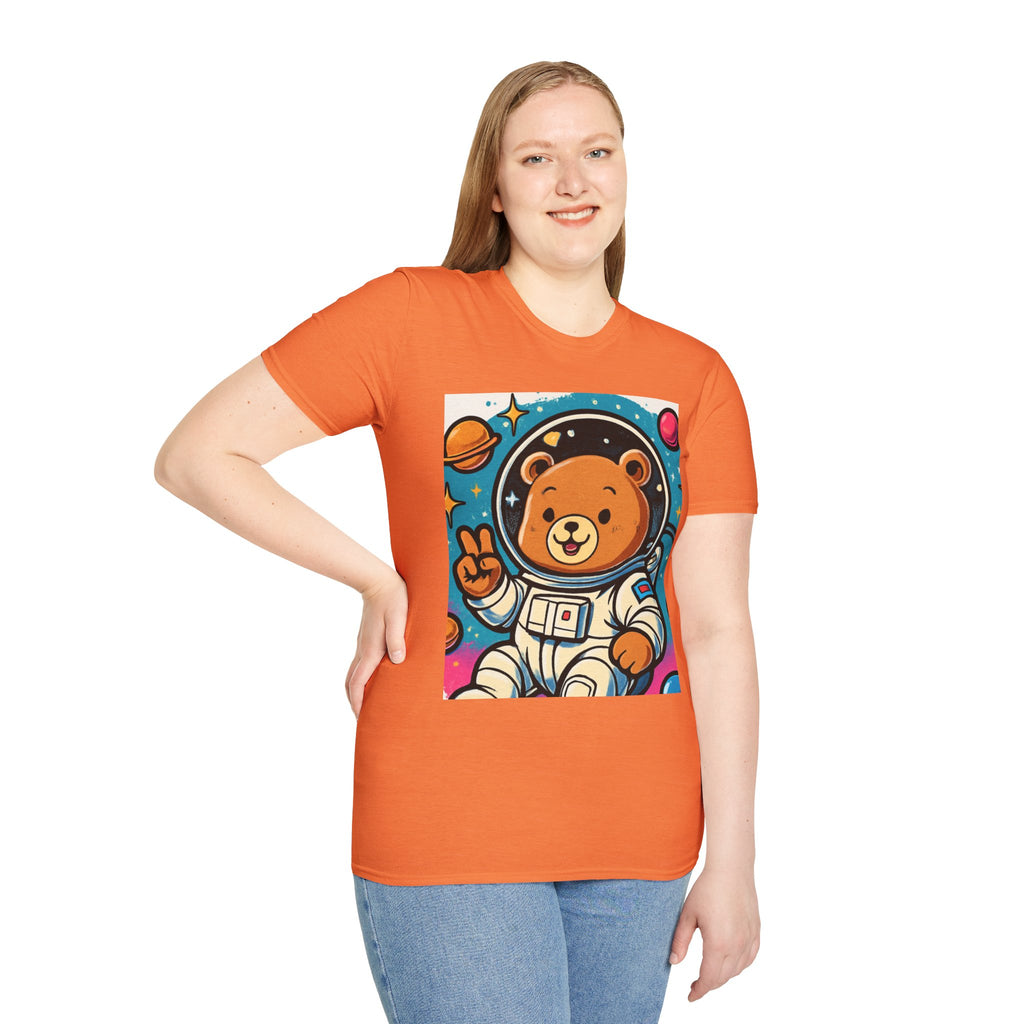 Astronaut Bear T-Shirt — Cute Space Bear Graphic Tee