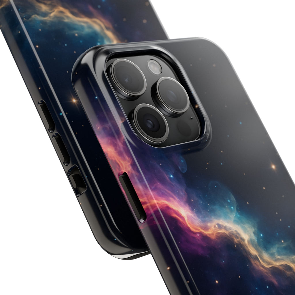 Galaxy Nebula Tough Phone Case — Space Starfield Protective Cover