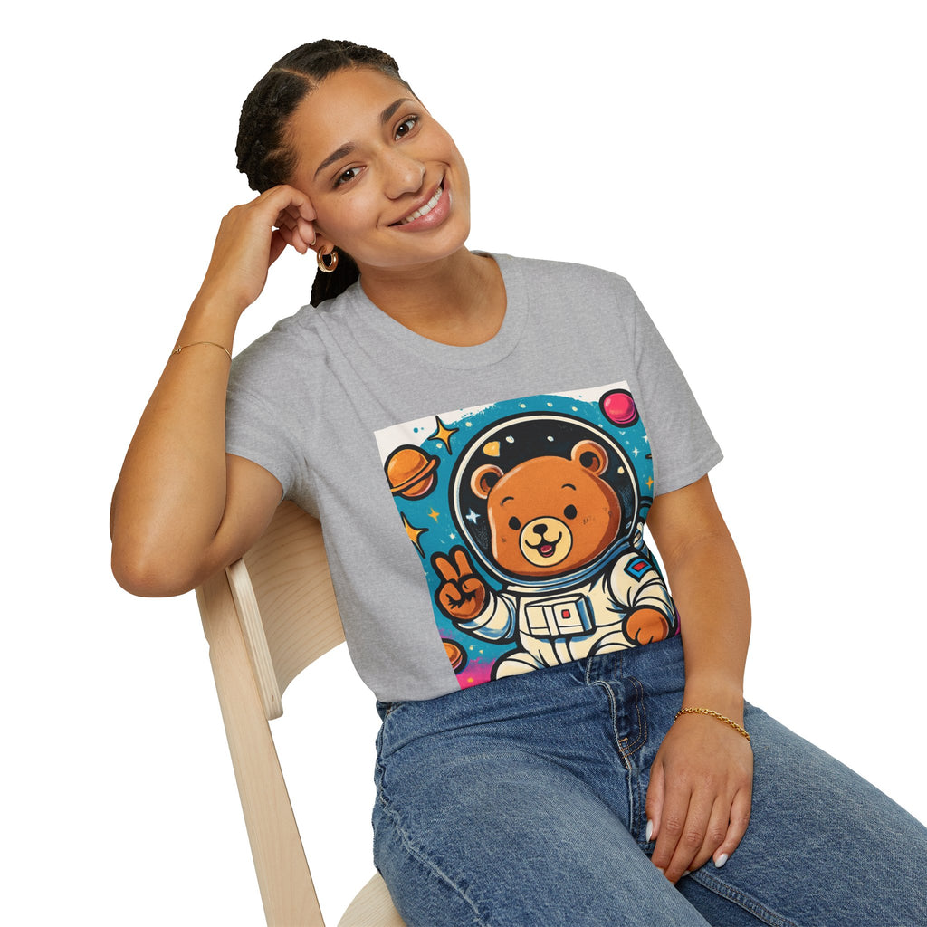 Astronaut Bear T-Shirt — Cute Space Bear Graphic Tee