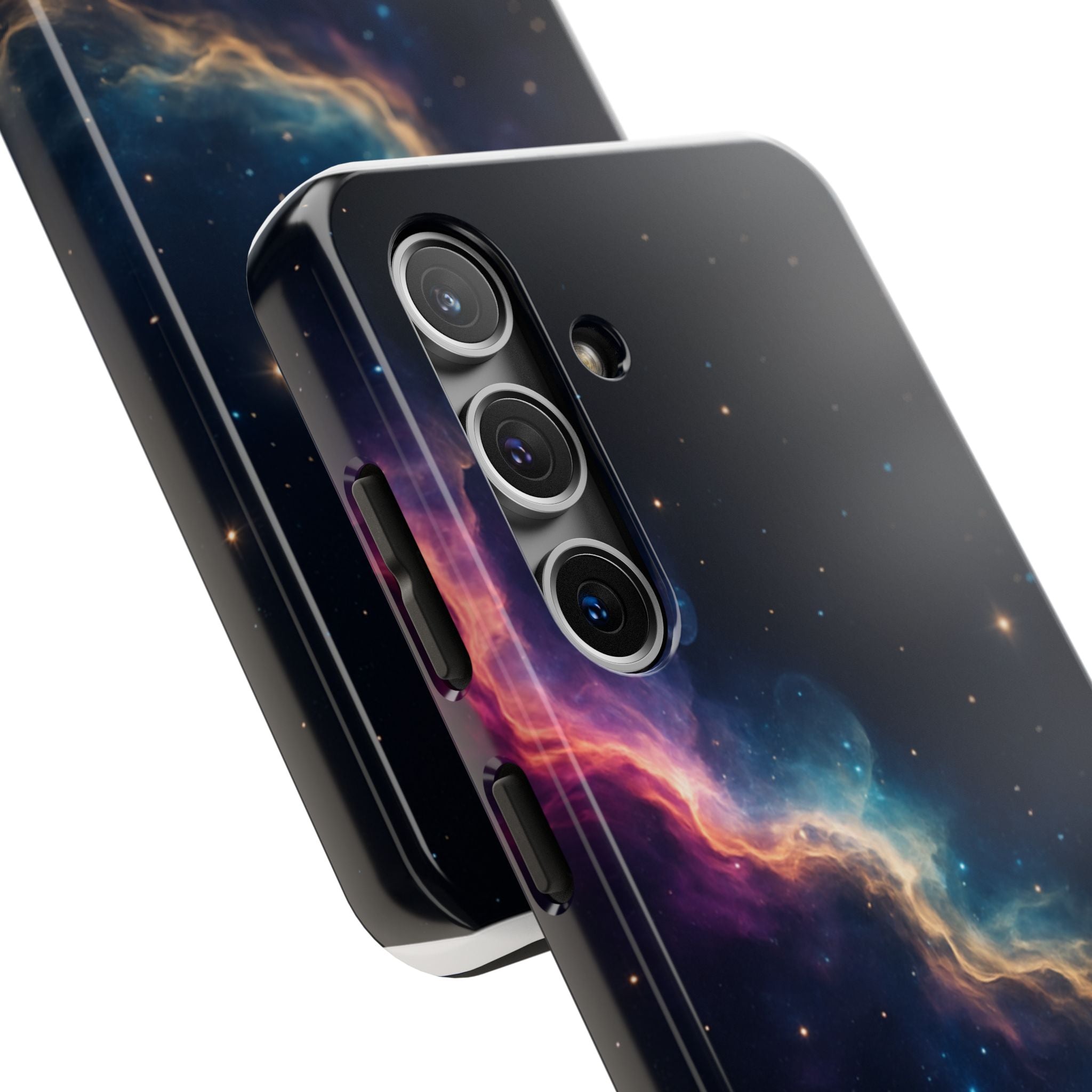 Galaxy Nebula Tough Phone Case — Space Starfield Protective Cover
