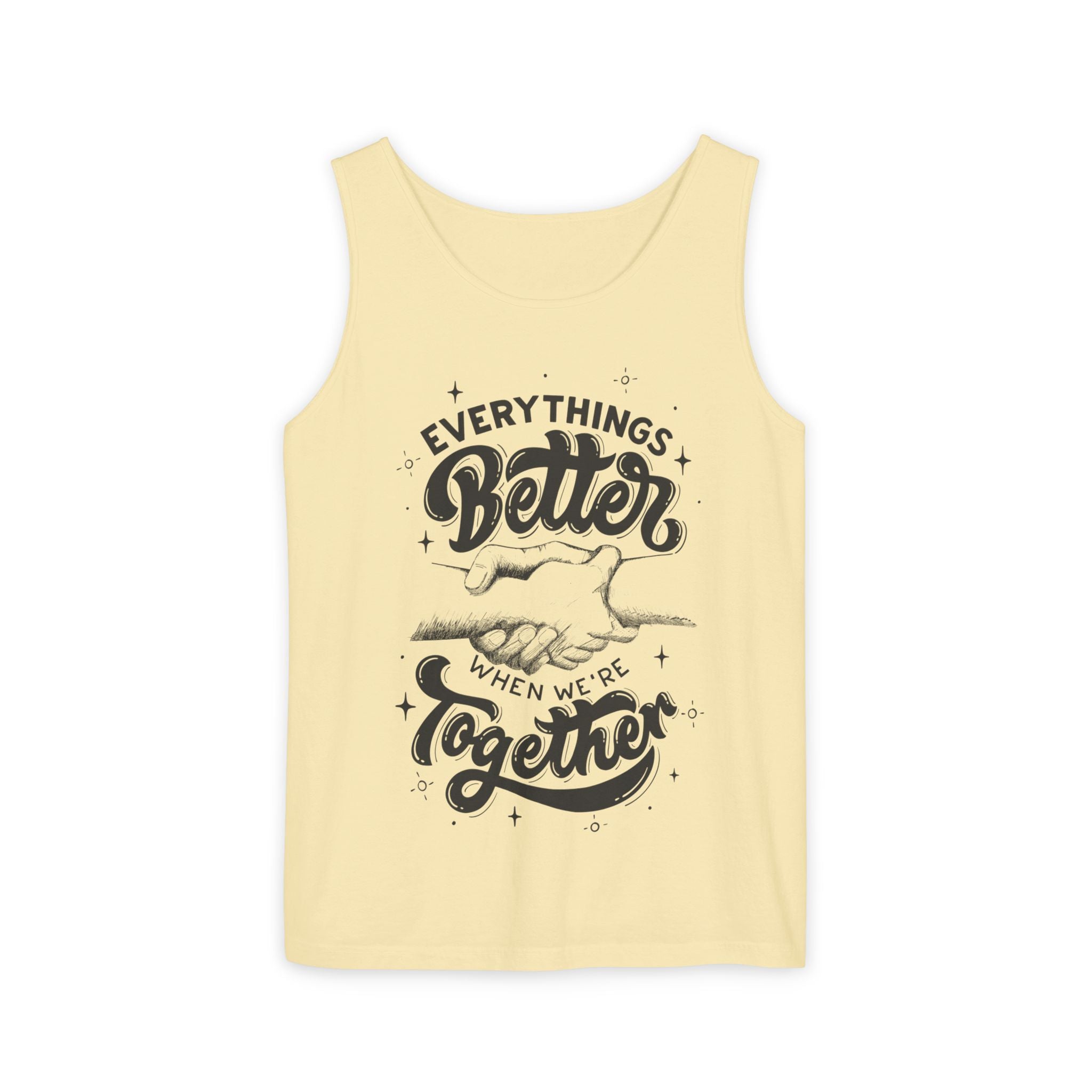 Everything's Better Together Tank Top — Handshake Friendship Graphic